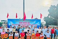 Khai mạc Giải bóng đá nam thiếu niên, nhi đồng phường Lĩnh Nam năm 2026