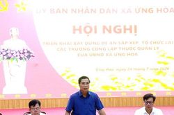 Xã Ứng Hòa công bố 6 trường công lập sau sắp xếp