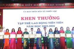 X&atilde; Thi&ecirc;n Lộc chủ động đổi mới, ho&agrave;n th&agrave;nh c&aacute;c mục ti&ecirc;u năm học 2025-2026