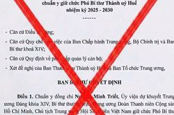 Huế: Cảnh b&aacute;o văn bản giả mạo về c&ocirc;ng t&aacute;c nh&acirc;n sự lan truyền tr&ecirc;n mạng x&atilde; hội