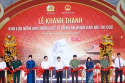 Khánh thành Khu lưu niệm Anh hùng liệt sĩ Công an nhân dân Bùi Thị Cúc
