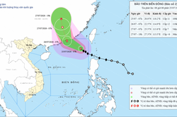 Bão số 2 giữ nguyên hướng di chuyển, cách Hồng Kông (Trung Quốc) khoảng 510km