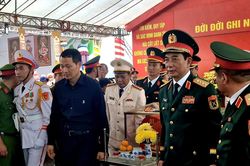 Phó Thủ tướng, Bộ trưởng Quốc phòng Phan Văn Giang dự lễ tìm kiếm, quy tập hài cốt liệt sĩ ở Đồng Nai