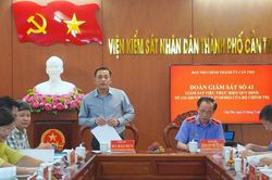 Ban Nội chính Thành ủy giám sát việc thực hiện Quy định 132 tại Đảng ủy VKSND Thành phố Cần Thơ