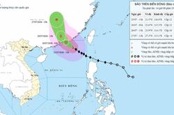 Bão số 2 đổi hướng và tăng cường độ, khả năng suy yếu dần vào ngày 26/7