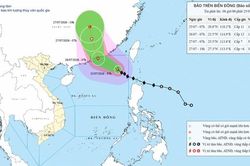 Bão số 2 giữ nguyên hướng di chuyển, cách Hồng Kông (Trung Quốc) khoảng 510km