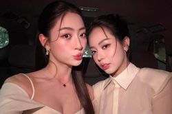 Thanh Thủy mặc sơ mi xuyên thấu 'đọ sắc' với người đẹp sở hữu đôi chân dài 1m22