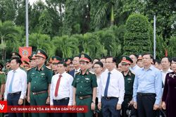 Đại tướng Phan Văn Giang dâng hương tưởng niệm các Anh hùng liệt sĩ tại Lâm Đồng
