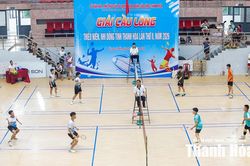 Hơn 400 tay vợt tranh tài tại giải cầu lông dành cho thiếu niên, nhi đồng
