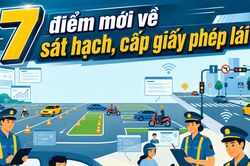 7 điểm mới về sát hạch, cấp giấy phép lái xe