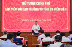 Thủ tướng Chính phủ Lê Minh Hưng làm việc tại Điện Biên