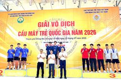 Đồng Nai xếp hạng ba chung cuộc Giải vô địch cầu mây trẻ quốc gia 2026