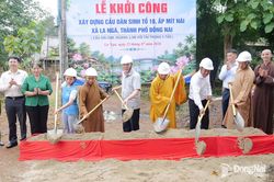 Khởi công xây dựng cầu dân sinh ở xã La Ngà