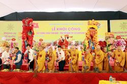 Phó Chủ tịch UBND tỉnh Giàng Quốc Hưng dự Lễ khởi công xây dựng chùa Tân Bảo, Trụ sở Ban Trị sự Giáo hội Phật giáo Việt Nam tỉnh Lào Cai