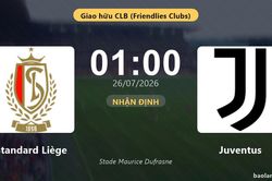 Nhận định Standard Lìege vs Juventus: đội hình dự kiến