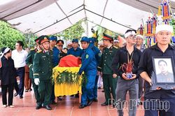 Đ&oacute;n nhận, truy điệu v&agrave; an t&aacute;ng h&agrave;i cốt Liệt sĩ Nguyễn Ngọc L&acirc;n sau gần 60 năm hy sinh