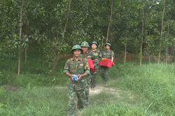 Tìm kiếm, quy tập được 10 hài cốt liệt sĩ tại khu vực Câu Nhi
