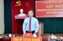 Thường trực Tỉnh ủy gặp mặt Đoàn đại biểu của tỉnh dự Đại hội đại biểu toàn quốc Hội Chữ thập đỏ Việt Nam lần thứ XII