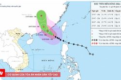 Bão số 2 giật cấp 15, di chuyển theo hướng Tây Tây Bắc