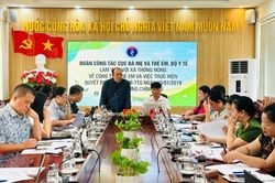Đoàn công tác Cục Bà mẹ và Trẻ em đánh giá tình hình thực hiện công tác bảo vệ, chăm sóc, giáo dục trẻ em tại xã Thông Nông
