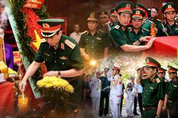 Đại tướng Phan Văn Giang dâng hương anh hùng liệt sĩ tại công viên Lê Thị Riêng
