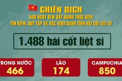 [Video] Tìm kiếm, quy tập được 1.488 hài cốt liệt sĩ