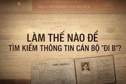 Làm thế nào để tìm kiếm thông tin cán bộ 'đi B'?