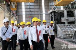 Đại tướng Phan Văn Giang dự lễ công bố sản phẩm nhôm thỏi đầu tiên sản xuất tại Việt Nam