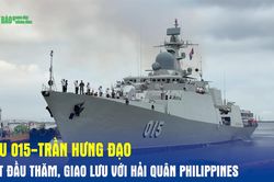 Tàu 015-Trần Hưng Đạo bắt đầu thăm, giao lưu với Hải quân Philippines