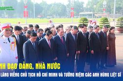 Lãnh đạo Đảng, Nhà nước vào Lăng viếng Chủ tịch Hồ Chí Minh và tưởng niệm các Anh hùng liệt sĩ