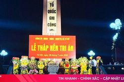 Các địa phương Hà Tĩnh đồng loạt thắp nến tri ân các anh hùng liệt sĩ