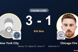 New York City 3-1 Chicago Fire: New York City gi&agrave;nh chiến thắng