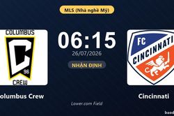 Nhận định Columbus Crew vs Cincinnati: đội hình dự kiến