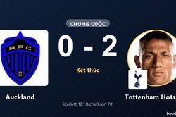 Auckland 0-2 Tottenham Hotspur: Tottenham Hotspur giành chiến thắng