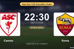Nhận định Cannes vs Roma: đội hình dự kiến