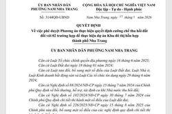 Phường Nam Nha Trang phê duyệt phương án cưỡng chế thu hồi hơn 1,1ha đất phục vụ dự án khu đô thị hỗn hợp