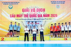Đội tuyển Cầu mây trẻ Lào Cai giành huy chương Vàng tại Giải vô địch Cầu mây trẻ quốc gia năm 2026