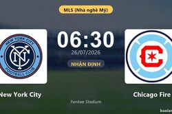 Nhận định New York City vs Chicago Fire: đội hình dự kiến