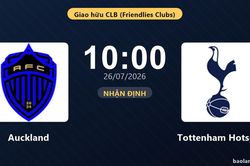 Nhận định Auckland vs Tottenham Hotspur: đội hình dự kiến