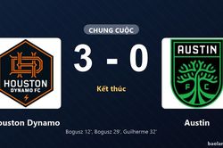 Thống kê trận đấu Houston Dynamo 3-0 Austin: Houston Dynamo thắng đậm thuyết phục