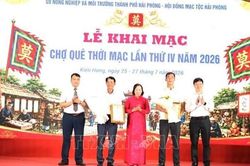 Khai mạc Chợ quê thời Mạc, tôn vinh sản phẩm OCOP Hải Phòng