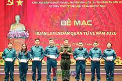 Bế mạc huấn luyện dân quân tự vệ năm 2026
