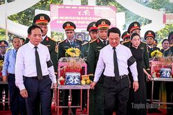 Lễ viếng, truy điệu và an táng hài cốt liệt sĩ tại Nghĩa trang Liệt sĩ Quốc gia Vị Xuyên