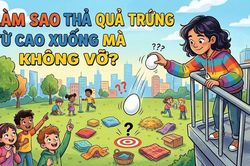 Làm sao thả quả trứng từ cao xuống mà không vỡ?