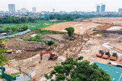 Cận cảnh khu vực xây depot rộng hơn 11 ha của tuyến metro gần 36.000 tỷ đồng ở Hà Nội