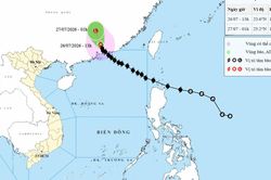 Bão số 2 sẽ suy yếu thành áp thấp nhiệt đới vào đêm nay, miền Bắc lại mưa dông từ 28/7