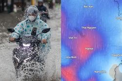 Dự báo Hà Nội mưa nhiều trong ngày 28/7, nhiệt độ cao nhất chưa tới 30 độ C