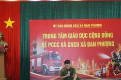 Xã Đan Phượng ra mắt Trung tâm Giáo dục cộng đồng về PCCC và CNCH