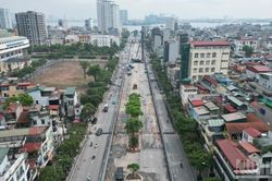 [Ảnh] Cận cảnh công trường ga ngầm S1 tuyến metro số 5 đang được triển khai trên đường Văn Cao