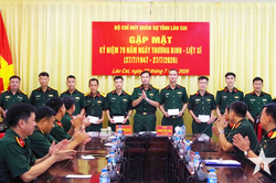 Bộ CHQS tỉnh Lào Cai: Gặp mặt con thương binh, liệt sĩ